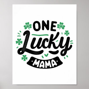 Póster Duendes del trébol del día de San Patricio irlandé