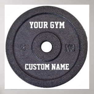 Póster Dueño del gimnasio o poster divertido del usuario