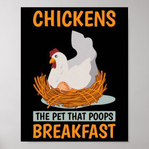 Póster Dueños de pollos Gente de pollos La mascota que ca