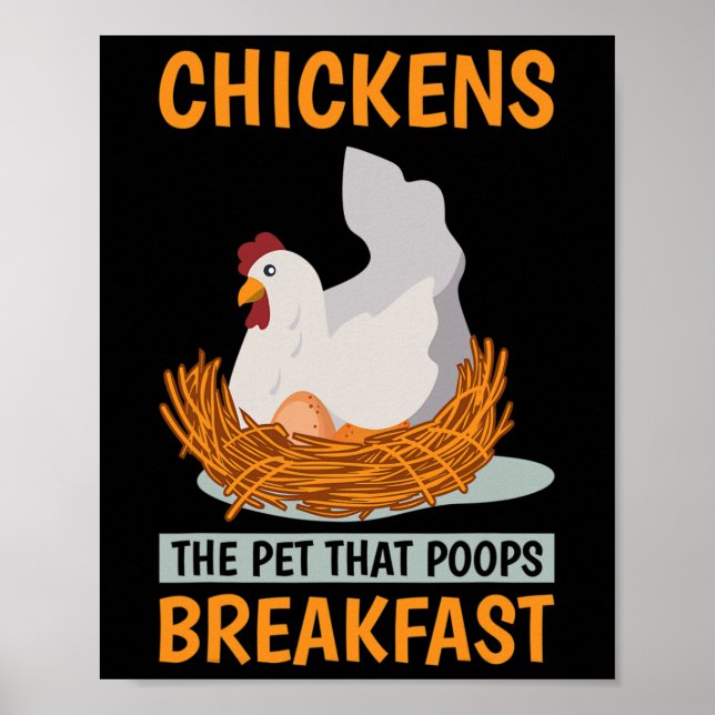 Póster Dueños de pollos Gente de pollos La mascota que ca (Frente)