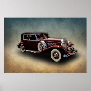 Póster Duesenberg (Duesy) Modelo J Auto clásico