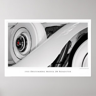 Póster Duesenberg Modelo JN Roadster - Poster