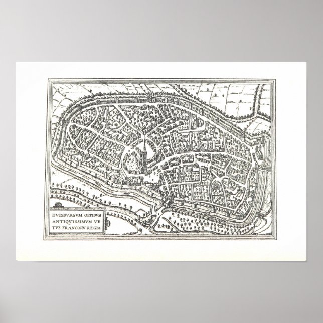 Póster Duisburgo: 1666 (Frente)