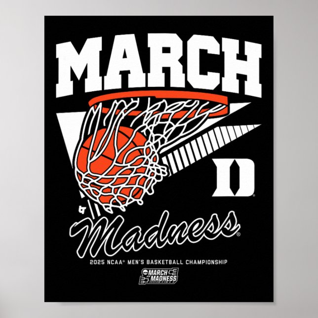 Póster Duke Sketll - 2025 March Madness Sketll - Ncaa  (Frente)