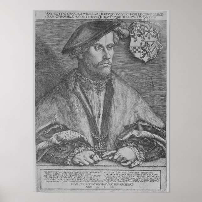 Póster Duke Wilhelm V of Cleve, 1540 (Frente)