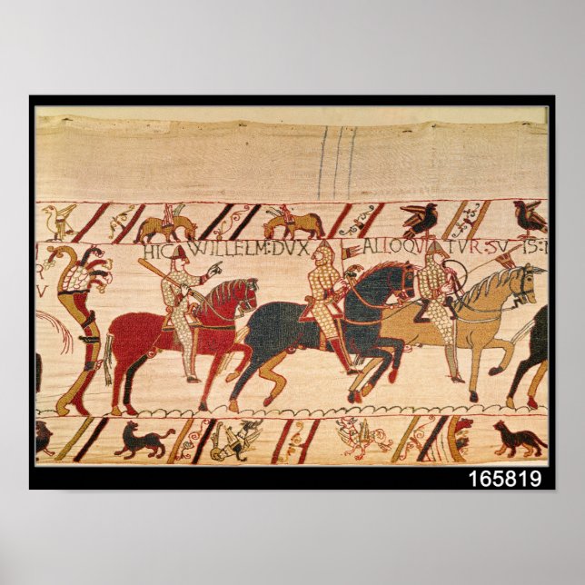 Póster Duke William exhorta a sus tropas (Frente)