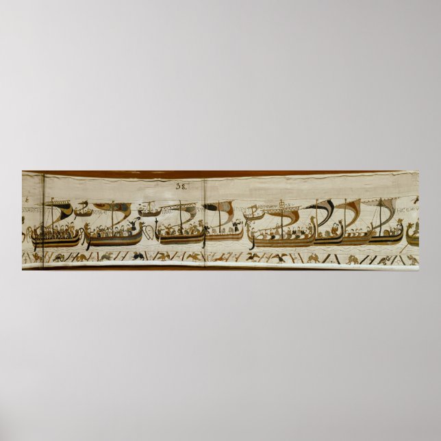 Póster Duke William y su flota cruzan Pevensey (Frente)