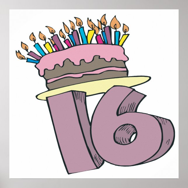 Póster Dulce 16 (Frente)