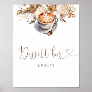 Póster Dulce Bar Amor Está Brewing Despedida de Soltera