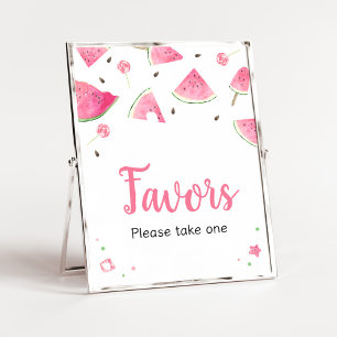 Póster Dulce Bebé Watermelon Baby Shower Favor