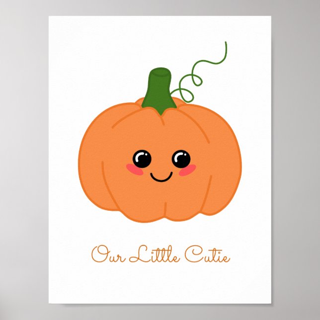 Póster Dulce Calabaza Cutie Bebé Nursera (Frente)