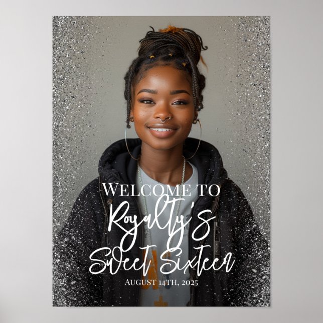 Póster Dulce cartel de bienvenida de dieciséis fiestas co (Frente)