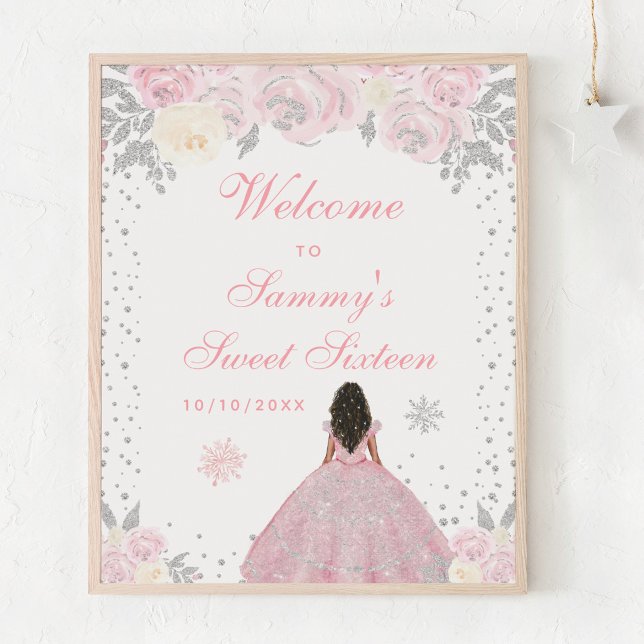 Póster Dulce Chica de piel oscura rosa Dieciséis Bienveni (Subido por el creador)