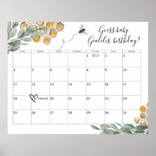 Póster Dulce como lo puede hacer Bee Eucalyptus Adivagar 