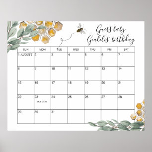 Póster Dulce como lo puede hacer Bee Eucalyptus Adivagar 