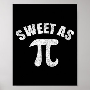 Póster Dulce Como Maestra Geek Pi Math 3.14 Pi Day