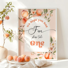 Póster Dulce como melocotón Esperamos que hayas tenido un