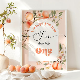 Póster Dulce como melocotón Esperamos que hayas tenido un