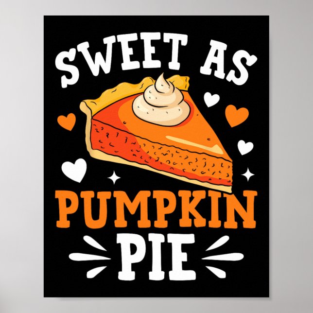 Póster Dulce como pastel de calabaza (Frente)