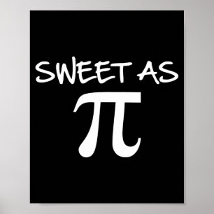 Póster Dulce como pastel de Pi Cute Pi Día regalo diverti