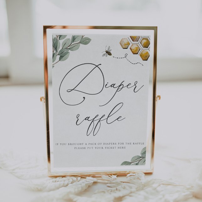 Póster Dulce como puede el Rótulo Bee Eucalyptus Diaper R (Subido por el creador)