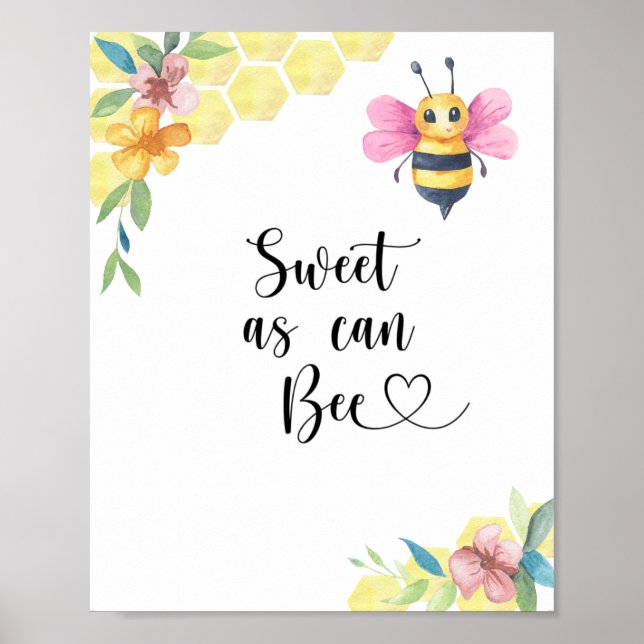 Póster Dulce Como Puede Ser. Chica de abejas. (Frente)