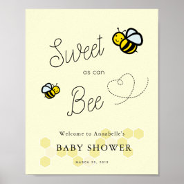 Póster Dulce como puede ser el signo de bienvenida de Bab