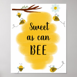 Póster Dulce como puede ser Poster del Rótulo Bumble Be