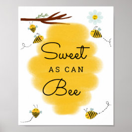 Póster Dulce como puede ser | Poster del Rótulo Honey Bee