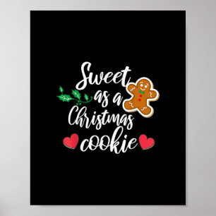 Póster Dulce como una galleta de Navidad - Galleta, Navid