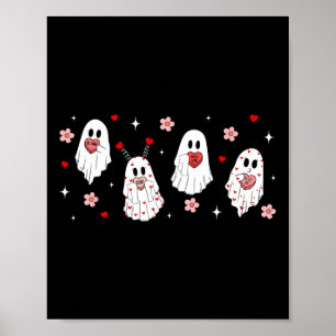 Póster Dulce Corazón de Caramelo de Fantasma del Día de S
