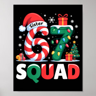 Póster Dulce de Navidad 67 Hermana del Escuadrón 6-7 Dive