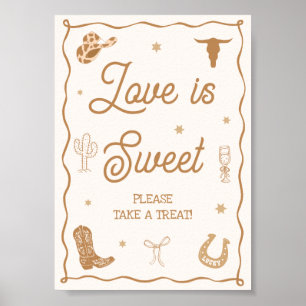 Póster Dulce Favor de Amor para Fiesta de Despedida de So