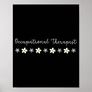 Póster Dulce Floral Daisy Terapia Ocupacional Therast Ot