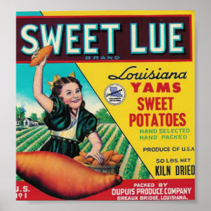 Póster dulce lue yams poster