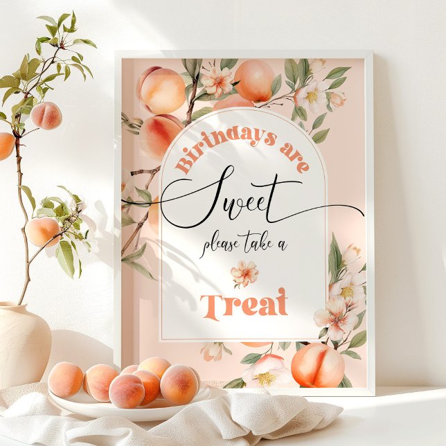 Póster Dulce melocotón Los cumpleaños son dulces, tómate  (Subido por el creador)