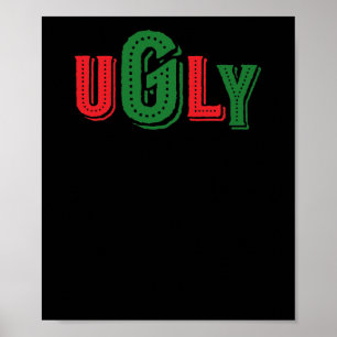 Póster Dulce Navidades feos
