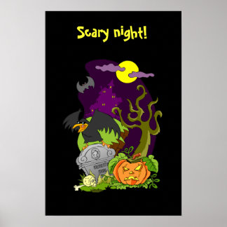 Póster ¿Dulce o truco de Hallowen?