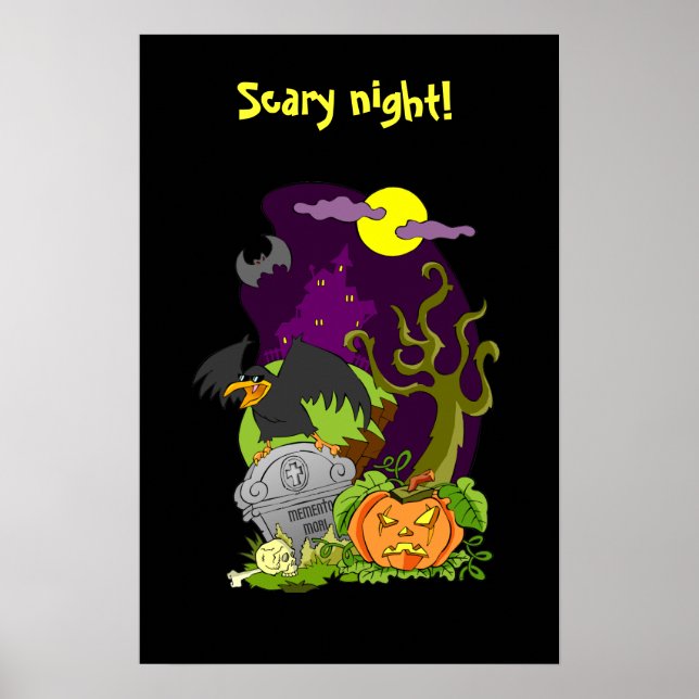 Póster ¿Dulce o truco de Hallowen? (Frente)