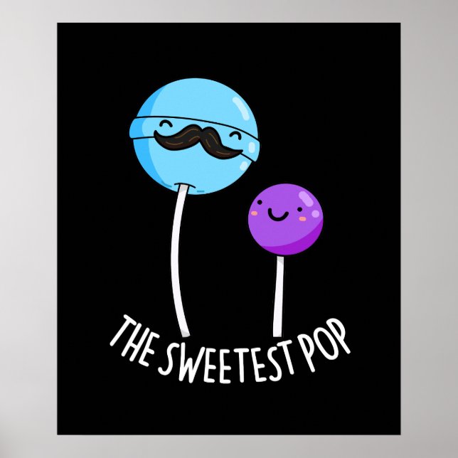 Póster Dulce papas Divertido bollo de comida (Frente)