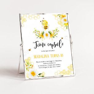 Póster Dulce para ser una cápsula de cumpleaños de un día
