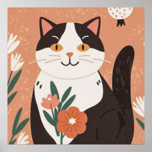 Póster Dulce sabor gitano con flores