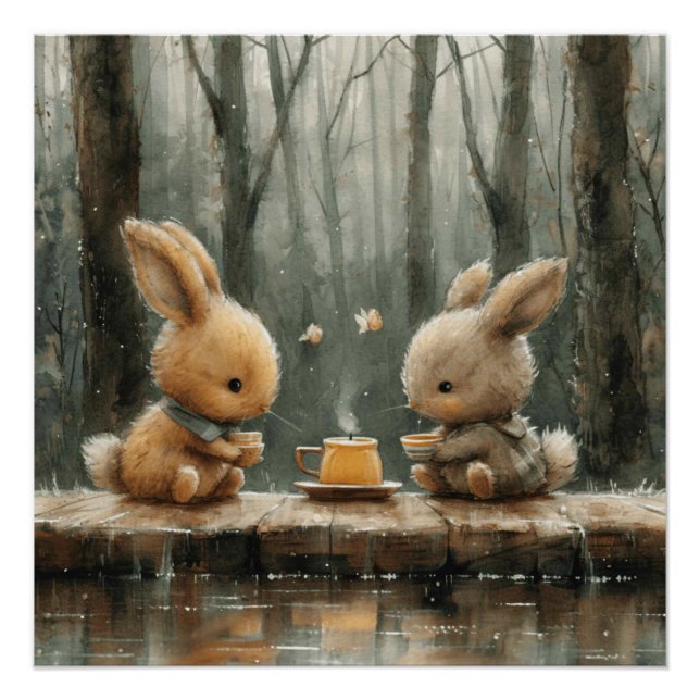 Póster Dulce Serenata de Conejo: Un Poco de Fantasía de C (Anverso)