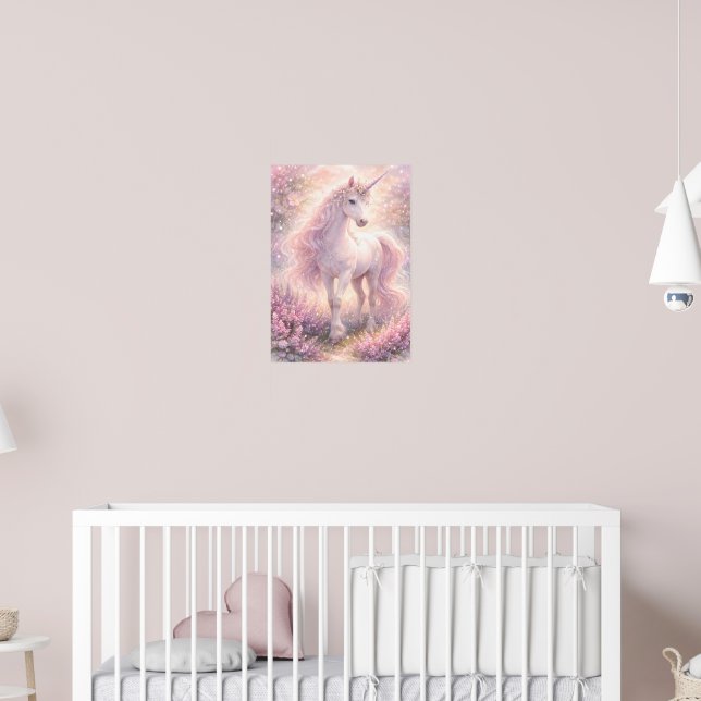 Póster Dulce Unicornio Pastel Caprichoso (Guardería 2)
