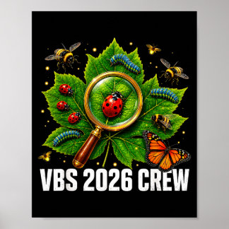 Póster Dulce vbs 2026 bichos de patio a juego vacaciones