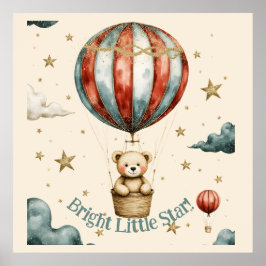 Póster Dulce vivero de osito de peluche