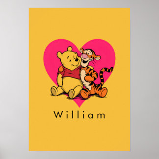 Póster Dulce Winnie the Pooh y Tigger