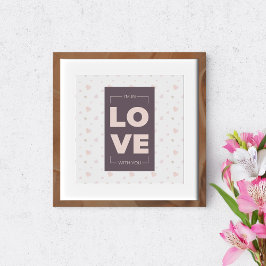 Póster Dulce y romántico