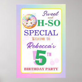 Póster Dulce y tan especial cacahuete de cumpleaños