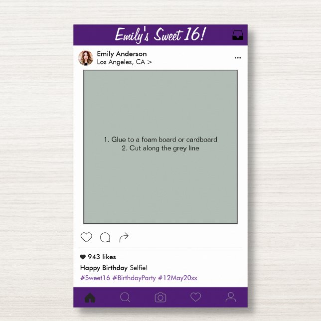 Póster Dulces 16 Fiesta Prop Marco para Fotomatón Quincea (Subido por el creador)